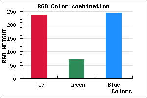 rgb background color #ED48F5 mixer
