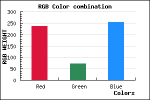 rgb background color #ED48FF mixer