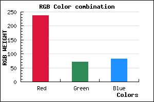 rgb background color #ED4853 mixer