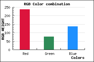 rgb background color #ED4C88 mixer