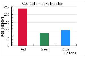 rgb background color #ED5165 mixer