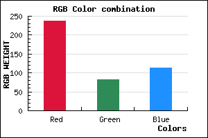 rgb background color #ED5371 mixer