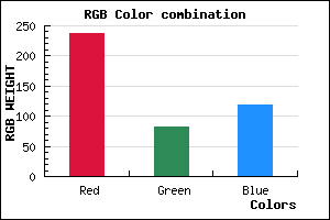 rgb background color #ED5376 mixer