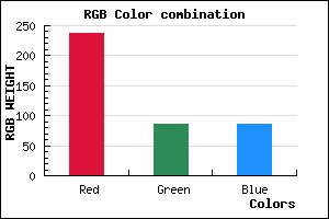 rgb background color #ED5555 mixer