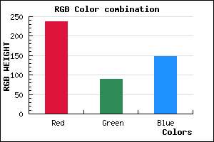 rgb background color #ED5A93 mixer