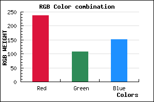 rgb background color #EE6C98 mixer
