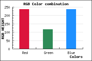 rgb background color #EE75ED mixer