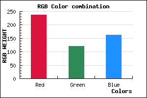 rgb background color #EE78A2 mixer