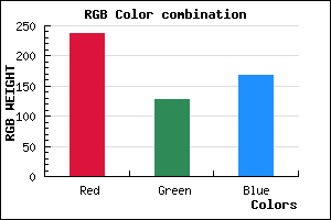 rgb background color #EE80A7 mixer