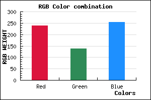 rgb background color #EE89FF mixer