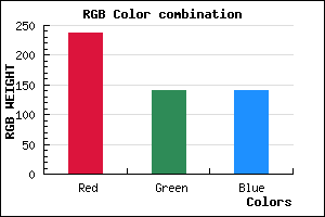 rgb background color #EE8C8C mixer