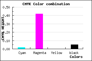 #EE8CF2 color CMYK mixer