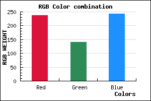 rgb background color #EE8CF2 mixer