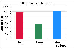rgb background color #EE8CFF mixer