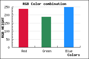 rgb background color #EEBCF8 mixer