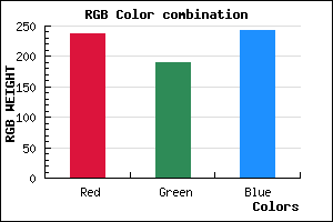 rgb background color #EEBDF3 mixer