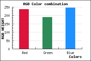 rgb background color #EEBEF6 mixer