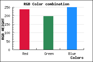 rgb background color #EEC5FA mixer