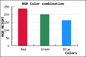 rgb background color #EEC8A2 mixer
