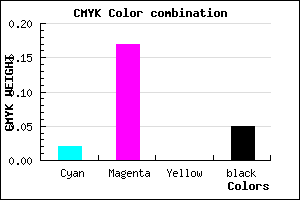 #EECAF2 color CMYK mixer