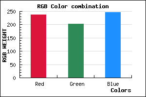 rgb background color #EECBF7 mixer