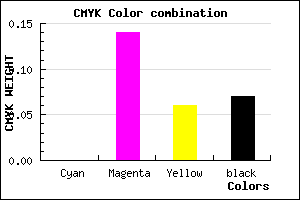 #EECCE0 color CMYK mixer