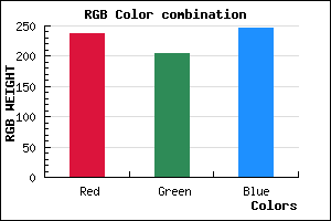 rgb background color #EECCF6 mixer