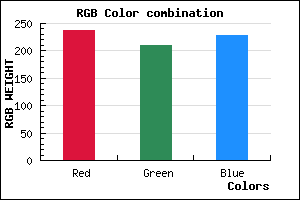 rgb background color #EED1E5 mixer
