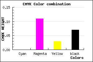 #EED4E8 color CMYK mixer