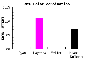 #EED4ED color CMYK mixer