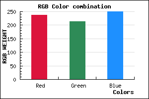 rgb background color #EED5FA mixer