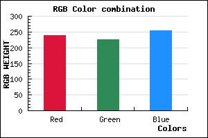 rgb background color #EEE2FE mixer