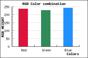 rgb background color #EEE5F3 mixer