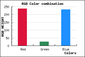 rgb background color #EE1AE7 mixer
