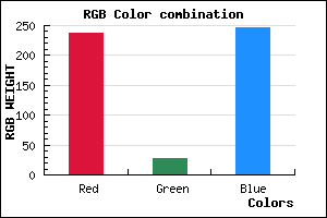 rgb background color #EE1BF7 mixer