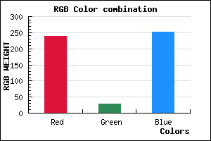 rgb background color #EE1DFB mixer