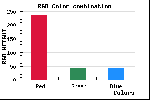 rgb background color #EE2A2A mixer