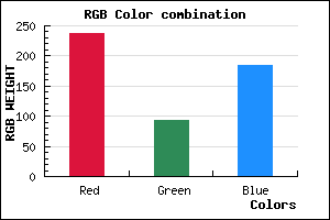 rgb background color #EE5DB9 mixer