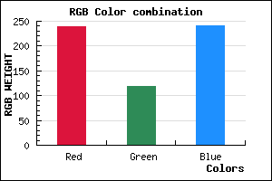 rgb background color #EF76F0 mixer