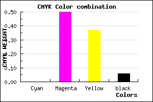 #EF7897 color CMYK mixer