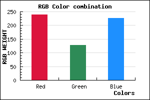 rgb background color #EF7FE3 mixer