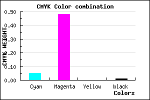 #EF82FC color CMYK mixer