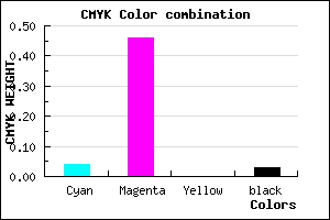 #EF86F8 color CMYK mixer