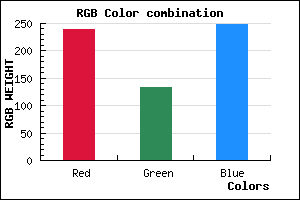rgb background color #EF86F8 mixer