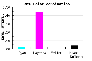 #EF89F5 color CMYK mixer