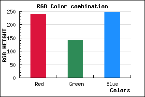 rgb background color #EF8DF7 mixer