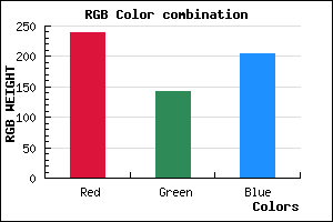 rgb background color #EF8FCC mixer