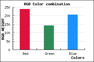 rgb background color #EF8FCE mixer