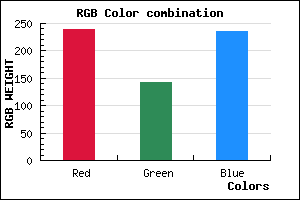 rgb background color #EF8FEC mixer