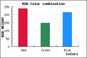 rgb background color #EF94D7 mixer